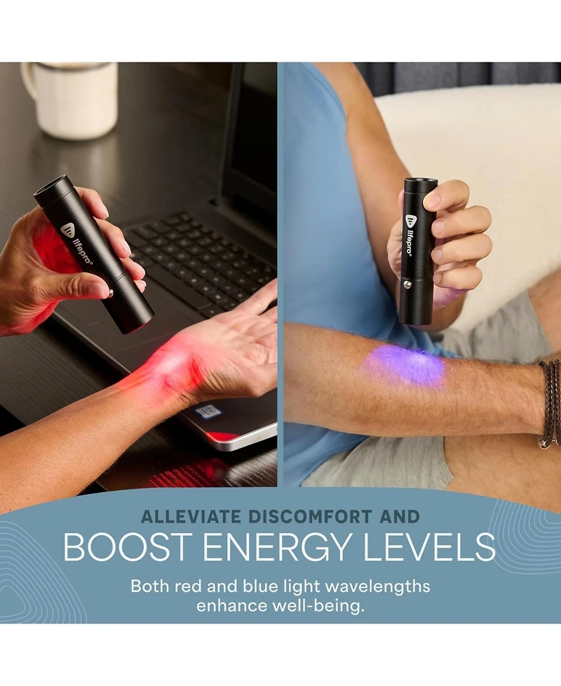 LifePro Red Light Therapy Device – Portable Infrared for Joints, Muscles & Face, 3 Wavelengths