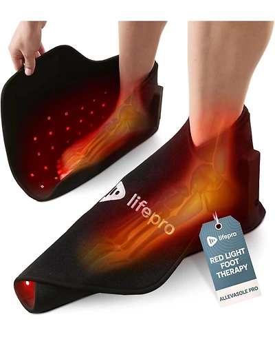 LifePro Red & Near Infrared Light Therapy Foot & Ankle Brace – Pain Relief for Feet, Ankles, and On-Demand Therapy