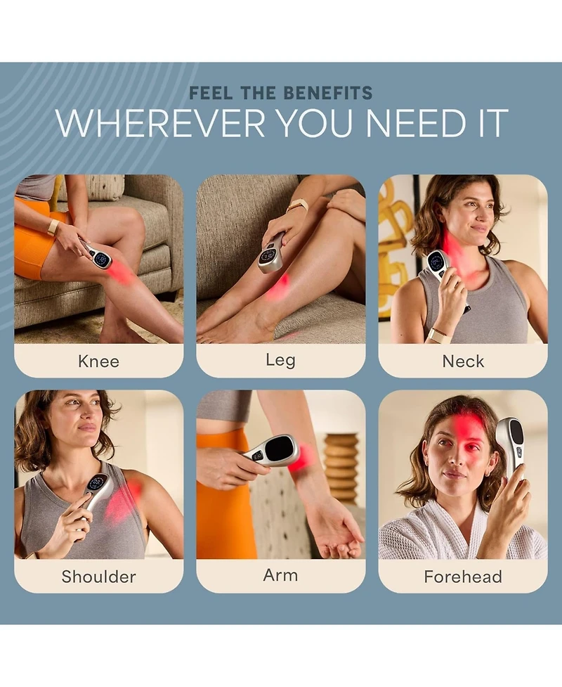 Lifepro Infrared & Red Light Therapy Device – Portable Relief for Joint, Muscle & Body Pain – 3 Wavelengths for Inflammation – Compact Design for Face