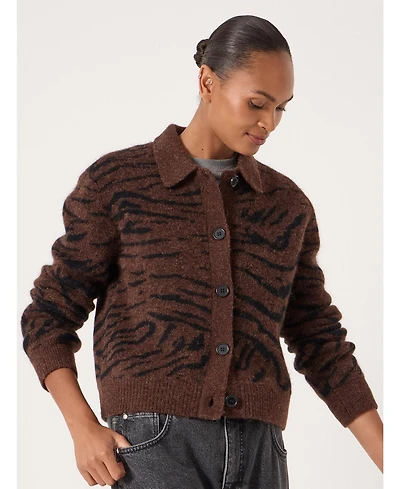 Hush Women's Wool Blend Jacquard Shirt Jacket