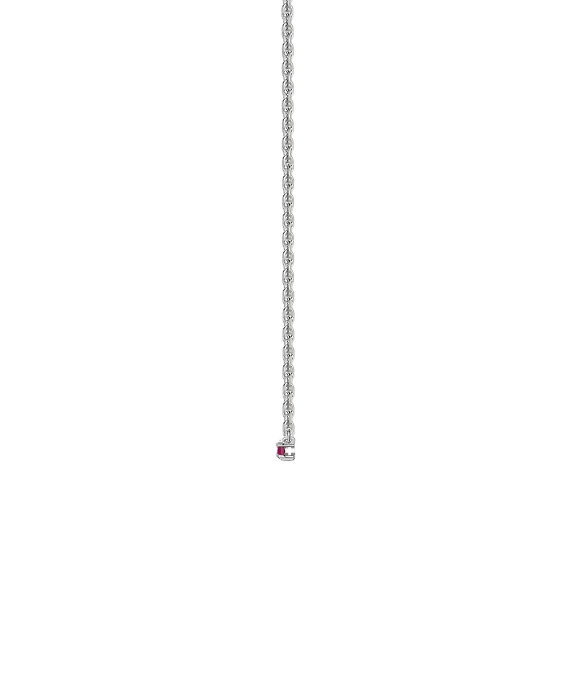 Macy's Lab-Grown Ruby (5/8 ct. t.w.) Necklace in Sterling Silver (also in Multi-Stone)