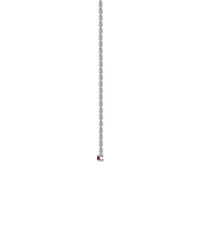 Macy's Lab-Grown Ruby (5/8 ct. t.w.) Necklace in Sterling Silver (also in Multi-Stone)