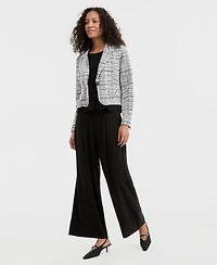 Liverpool Los Angeles Women's Notch Collar Cropped Blazer