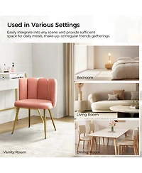 Contemporary Juan Side Chair with Tufted Back