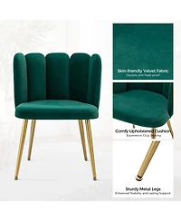 Contemporary Juan Side Chair with Tufted Back