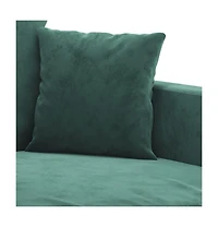 vidaXL 3-Seater Sofa Dark Green 70.9" Velvet