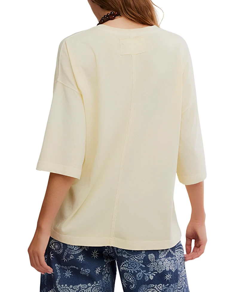 Free People Women's Perfect Oversized Crewneck T-Shirt