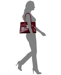 Patricia Nash Vienna Twist-Lock Satchel Bag