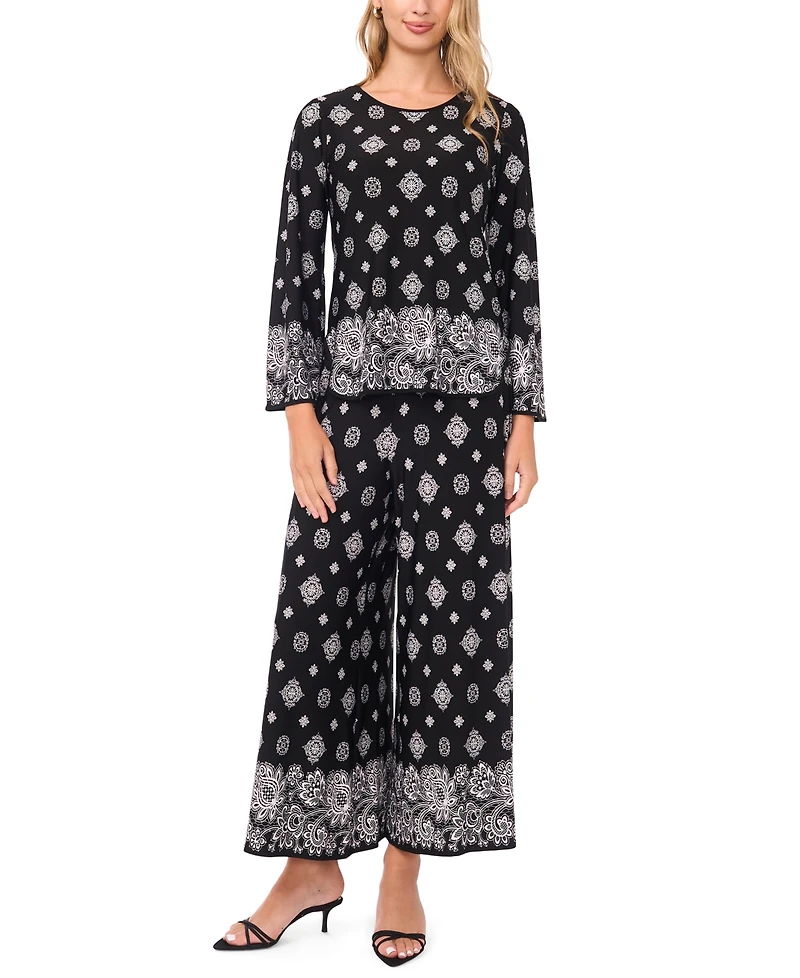 Sam & Jess Women's Wide-Leg Pull-On Pants