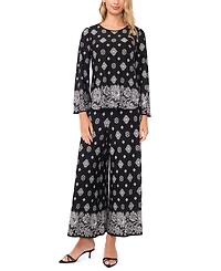 Sam & Jess Women's Wide-Leg Pull-On Pants