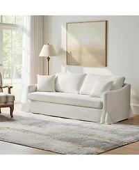 Farmhouse Patrice 80.7" Slipcovered Sofa