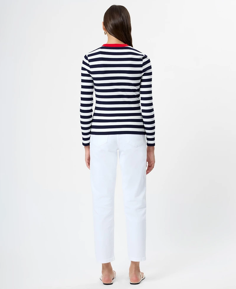 Fcuk Women's Crewneck Long-Sleeve Top