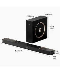 Ultimea Skywave F30 3.1.2ch Sound Bar with Dolby Atmos for Smart Tv, Home Theater, 300W