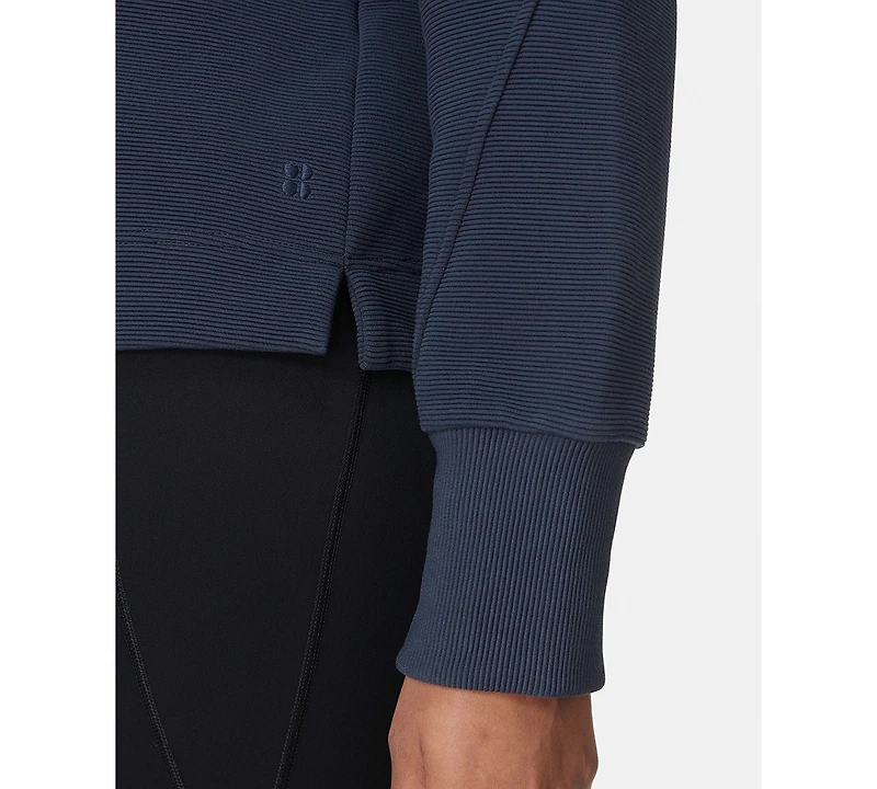 Sweaty Betty Women's Peaceful Rib Half-Zip Cropped Sweatshirt