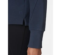 Sweaty Betty Women's Peaceful Rib Half-Zip Cropped Sweatshirt