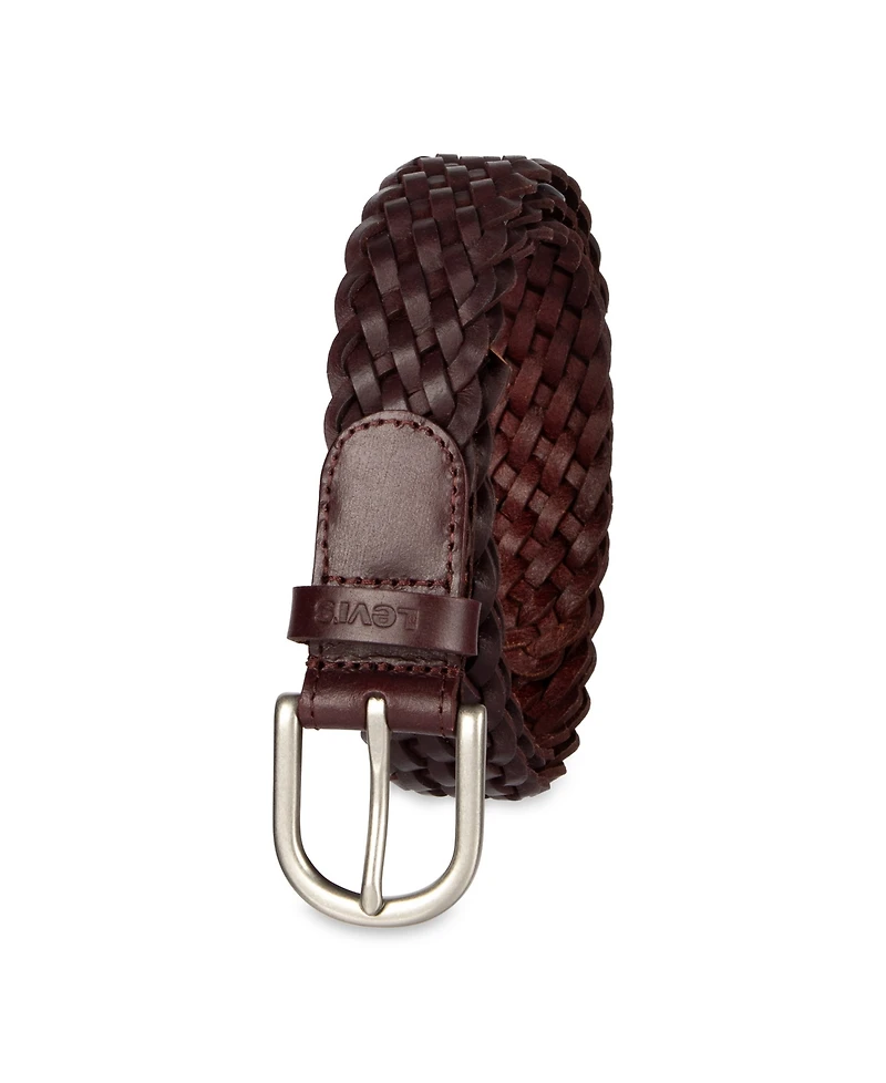 Levi's Women's Fully Adjustable Leather Braided Belt