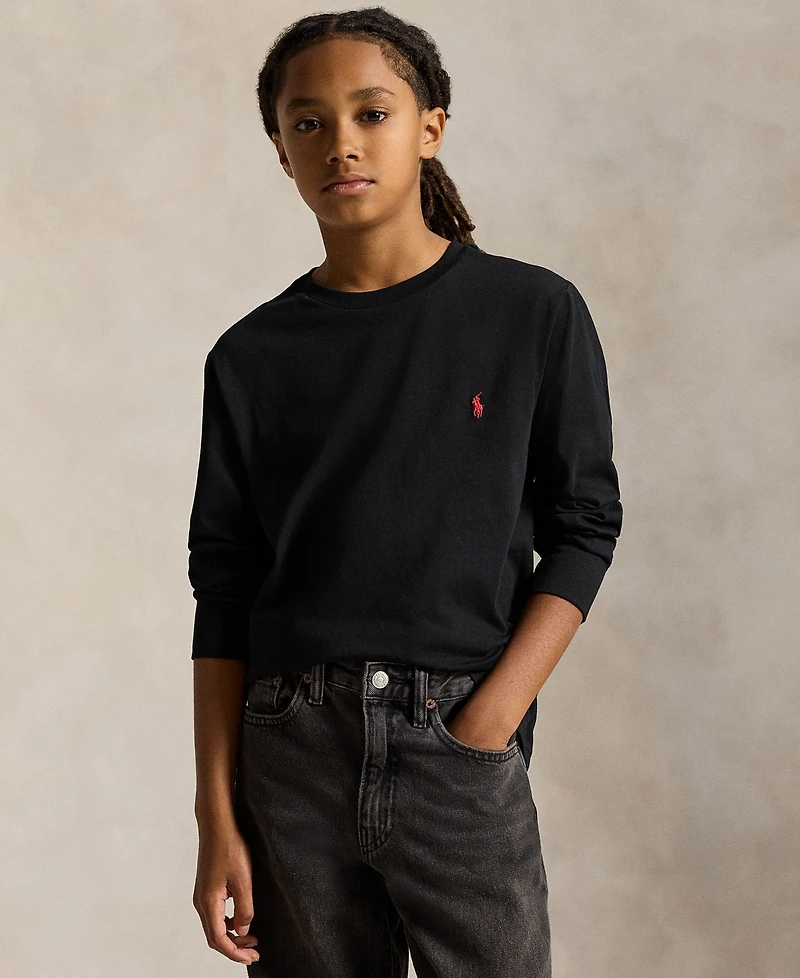 Polo Ralph Lauren Big Boys Cotton Jersey Long-Sleeve T-shirt