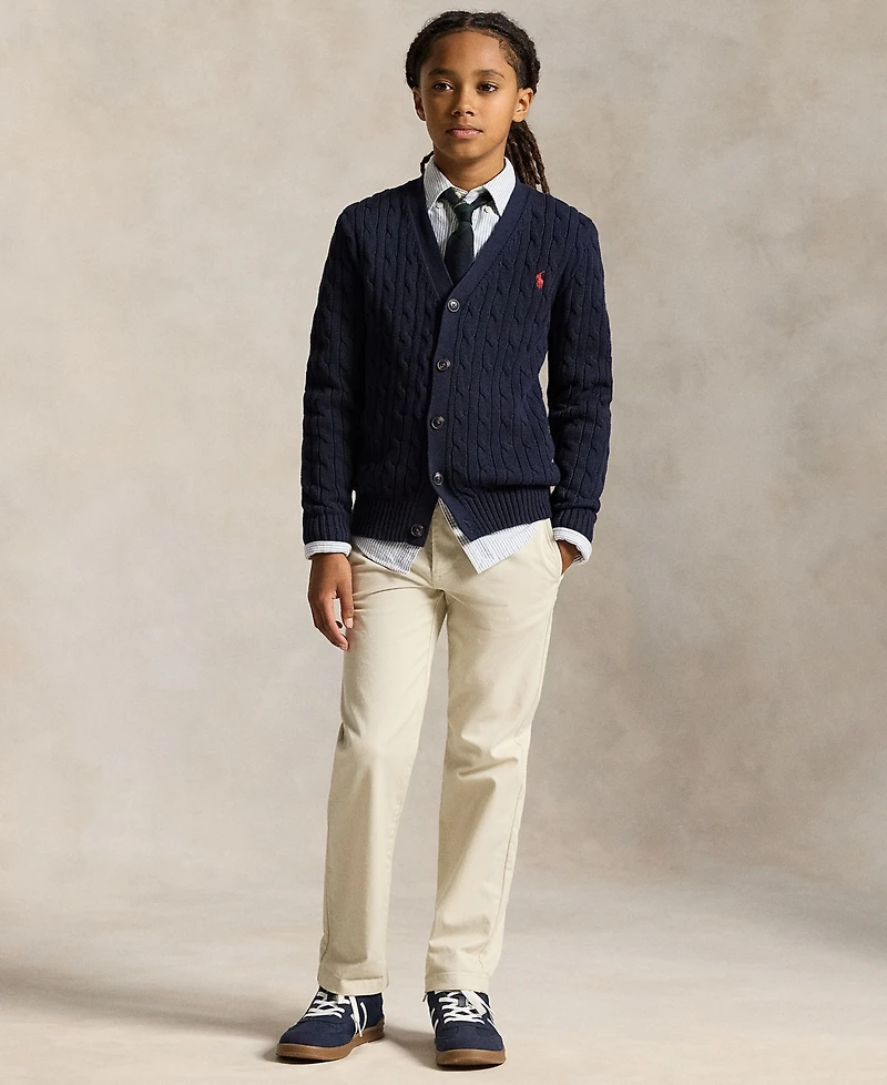 Polo Ralph Lauren Big Boys Straight Fit Stretch Twill Pant