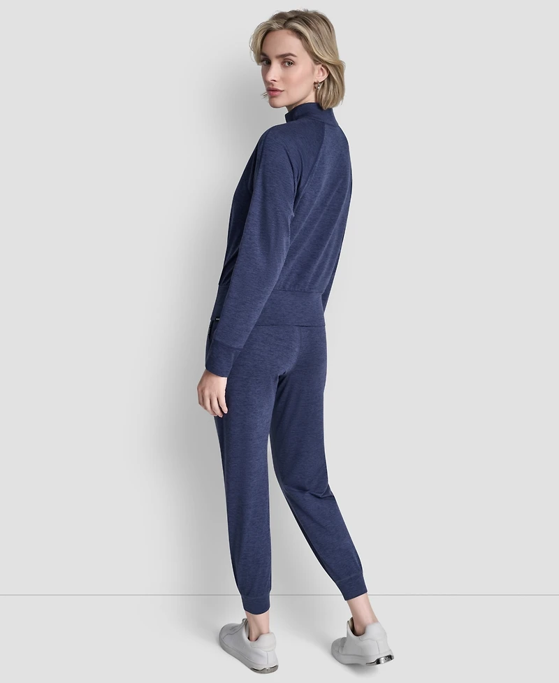 Dkny Women's Space Dye Half-Zip Top