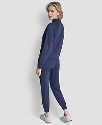 Dkny Women's Space Dye Half-Zip Top