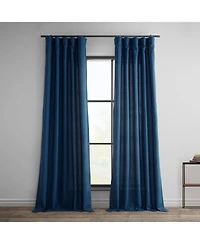 Half Price Drapes Dobby Linen Curtain
