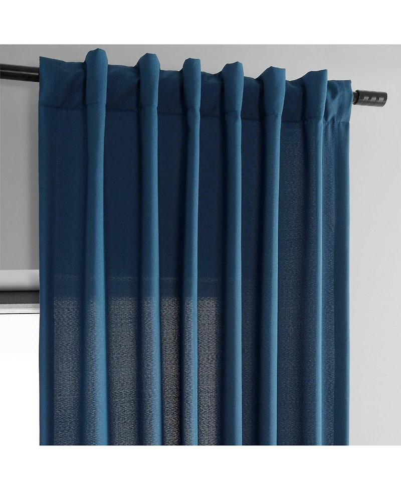 Half Price Drapes Dobby Linen Curtain