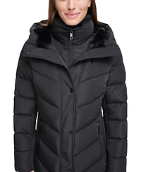 Calvin Klein Women's Lined Hooded Puffer Coat