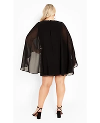 Avenue Women's Plus Nina Cape Dress