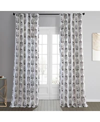 Half Price Drapes Sago Floral Printed Cotton Room Darkening Curtain