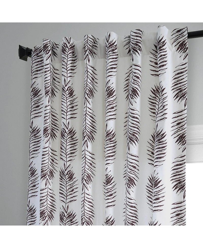 Half Price Drapes Sago Floral Printed Cotton Room Darkening Curtain