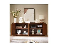 Casainc Storage Cabinet with Tv Stand wave pattern