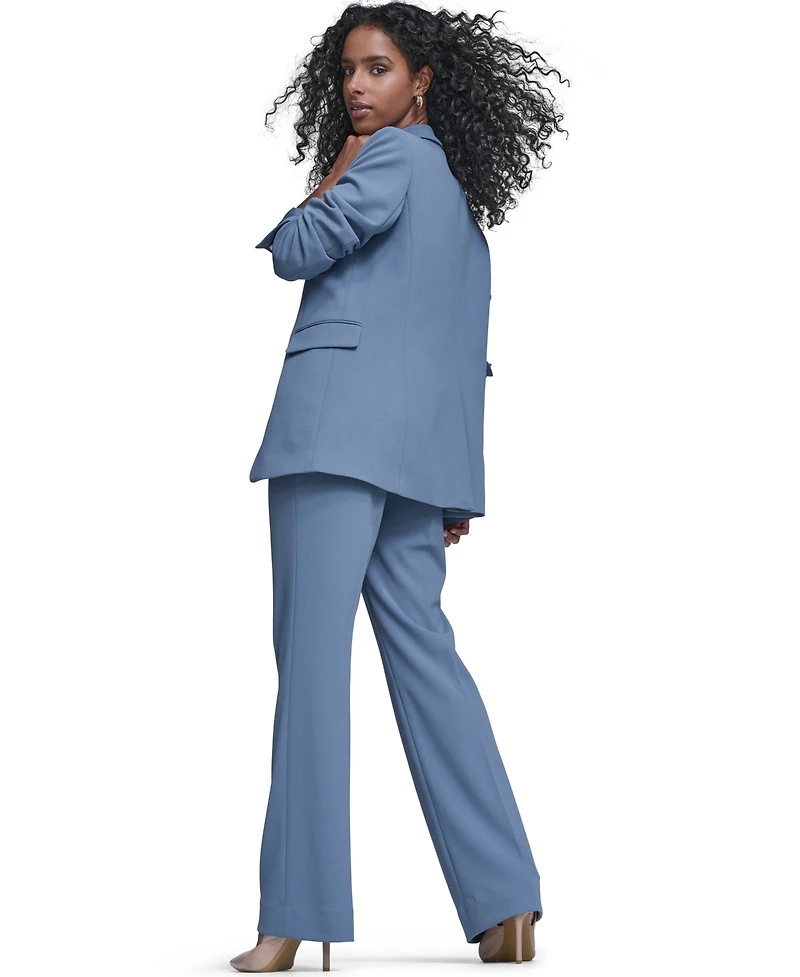 Calvin Klein Petite Notch Collar One Button Jacket