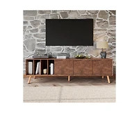 Casainc 70" Mid-Century Modern Storage Cabinet With Tv Stand