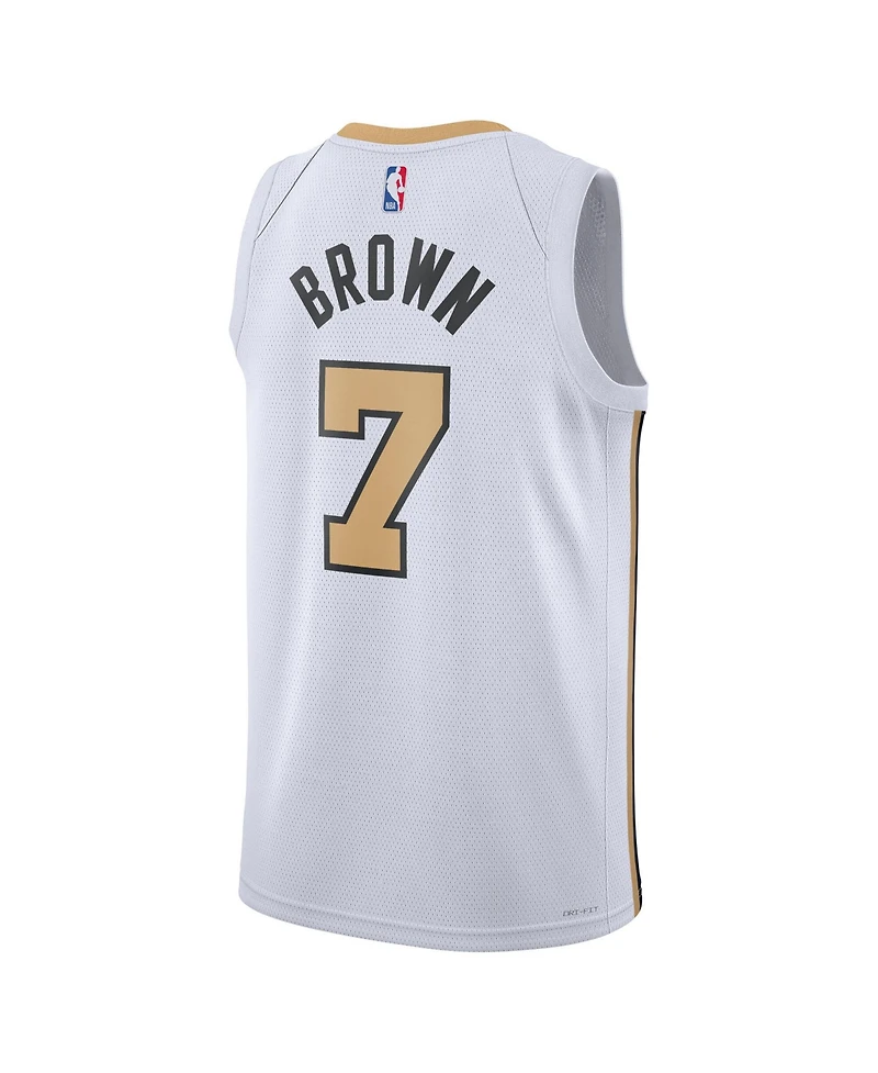 Nike Men's and Women's Jaylen Brown White Boston Celtics 2025/26 City Edition Swingman Jersey