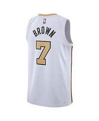 Nike Men's and Women's Jaylen Brown White Boston Celtics 2025/26 City Edition Swingman Jersey