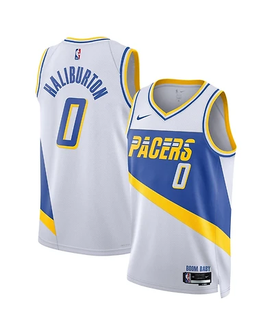Nike Men's and Women's Tyrese Haliburton White Indiana Pacers 2025/26 City Edition Swingman Jersey