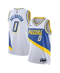 Nike Men's and Women's Tyrese Haliburton White Indiana Pacers 2025/26 City Edition Swingman Jersey