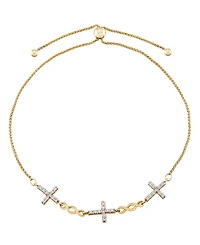 Macy's Diamond (1/4 ct. t.w.) Bracelet in 10k Yellow Gold