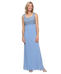 Alex Evenings Petite Soutache-Bodice Gown & Jacket