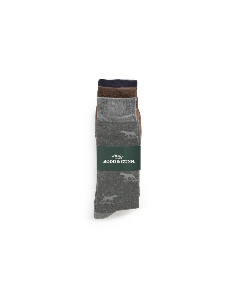 Rodd & Gunn Men's Dogs-a-Plenty Three Pack Socks