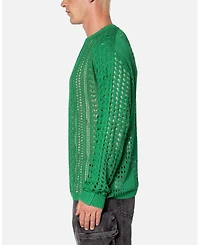 mnml Men's Crochet Knit Sweater