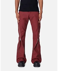 mnml Men's D519 Leather Zipper Flare Pant.