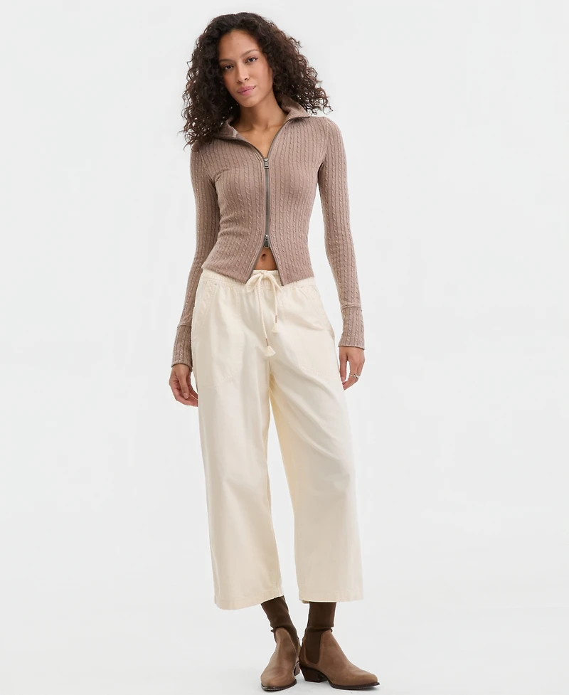 Free People Women's We The Brunch Girl Zip-Front Top