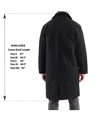 Alpine Swiss Men's Zach Men s Wool Blend Overcoat – Knee-Length Trench Coat, Runs Large for Layering Over Suits or Sweaters