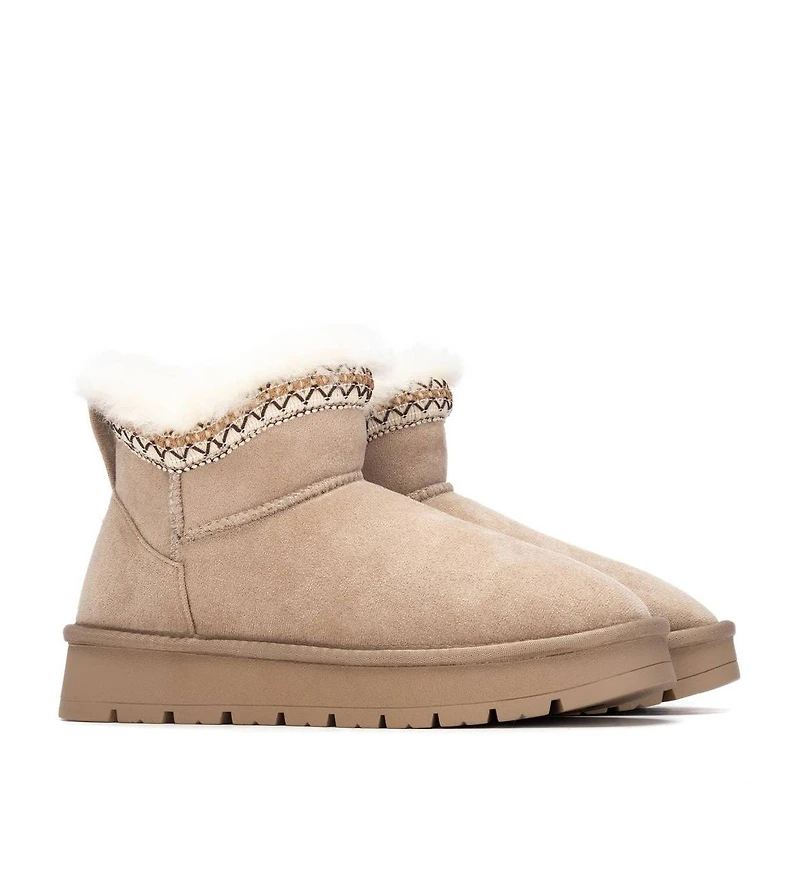 Xti Women's Suede Comfort Ankle Booties