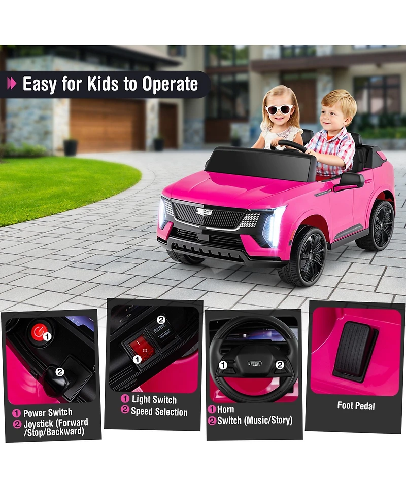 Hongge Kids Ride On Police Push Car With Lights Sounds And Under Seat Storage