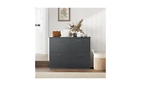 Slickblue Slim Shoe Cabinet with 4 Drawers for Entryway or Hallway