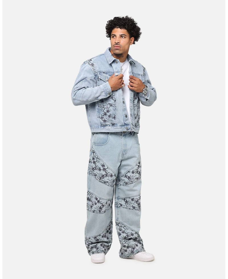 Saint Morta Men's Poison Ivy Panel Denim Jacket