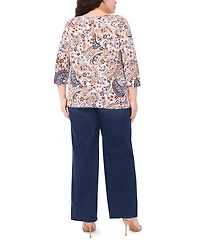 Vince Camuto Plus V-Neck Top