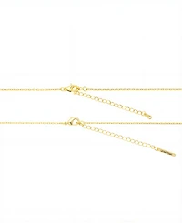 Unwritten Gold Plated "Mom" and Double Heart Necklace Set